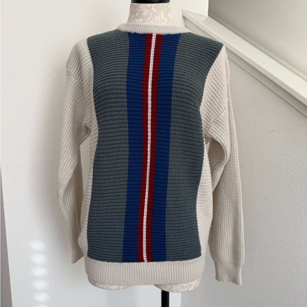 Vintage Wayne Scott Color block Grandpa Sweater Men’s Women’s Medium